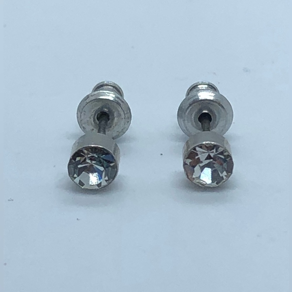 Clear Crystal Stud Style Earrings ( 3 for $15 )